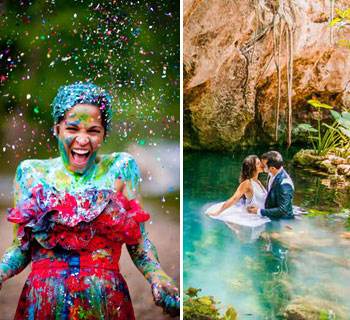 10 of the Most Dramatic Trash the Dress Shoots