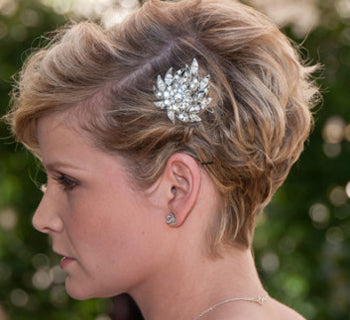 Plateau Søg sød smag Wedding Hair Accessories Ideas for Short Hair | Glitzy Secrets