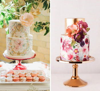 10 Amazing Hand-painted Wedding Cakes