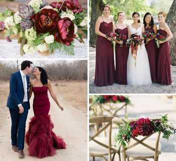 Wedding Inspiration with Marsala - The Pantone Colour of 2015