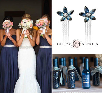 Classic Meets Metallic: Navy and Silver Wedding Ideas