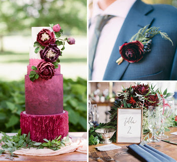 Pin on Burgundy, Dark Red, Navy blue wedding ideas