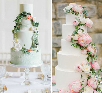 15 Beautiful Flower Wedding Cakes with Real Flowers