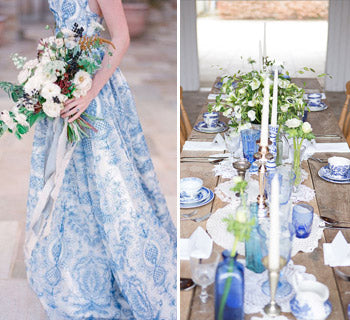 Vintage China – Shades of Blue for Your Autumn Wedding