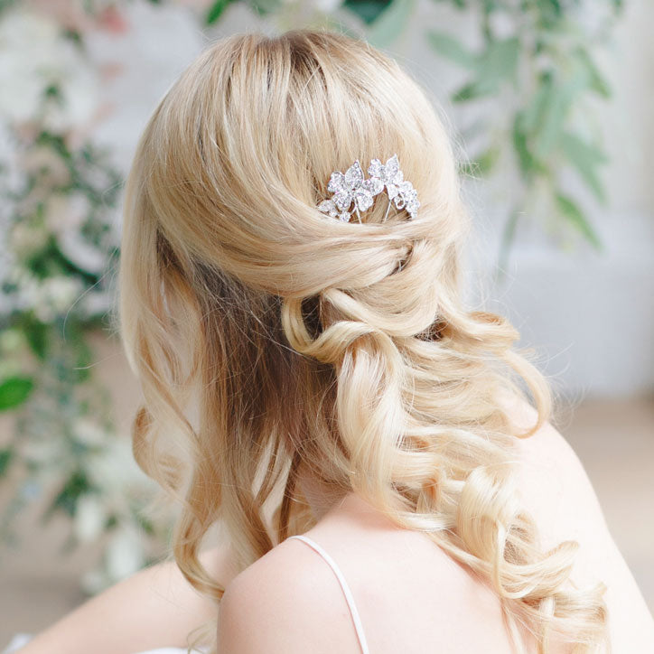 Crystal wedding hair pin collection