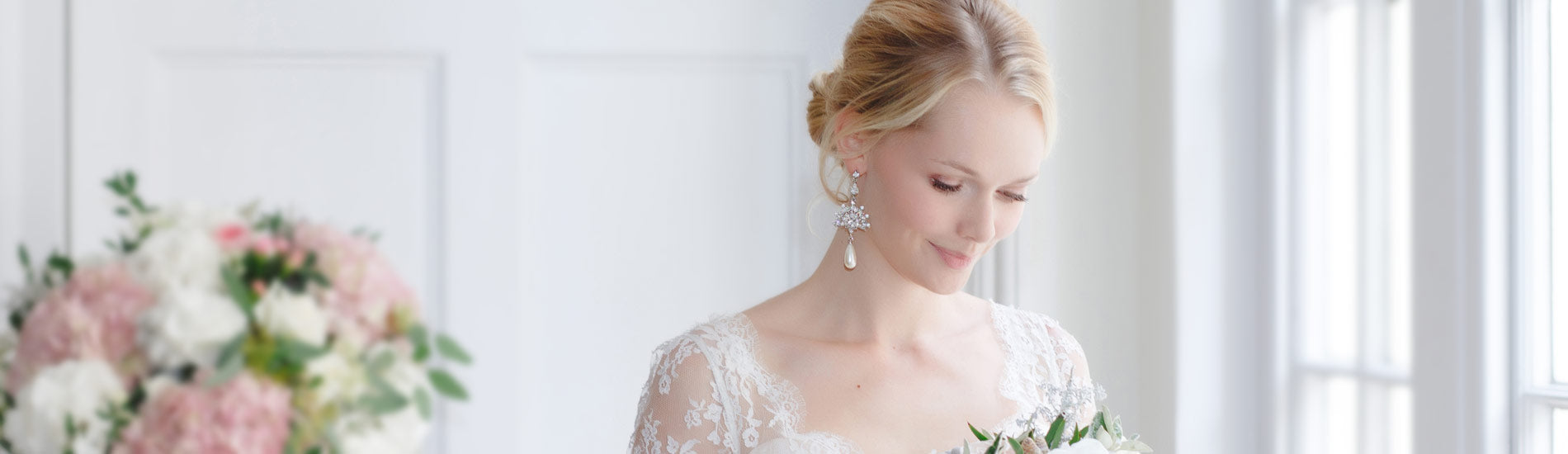 Wedding earrings for brides