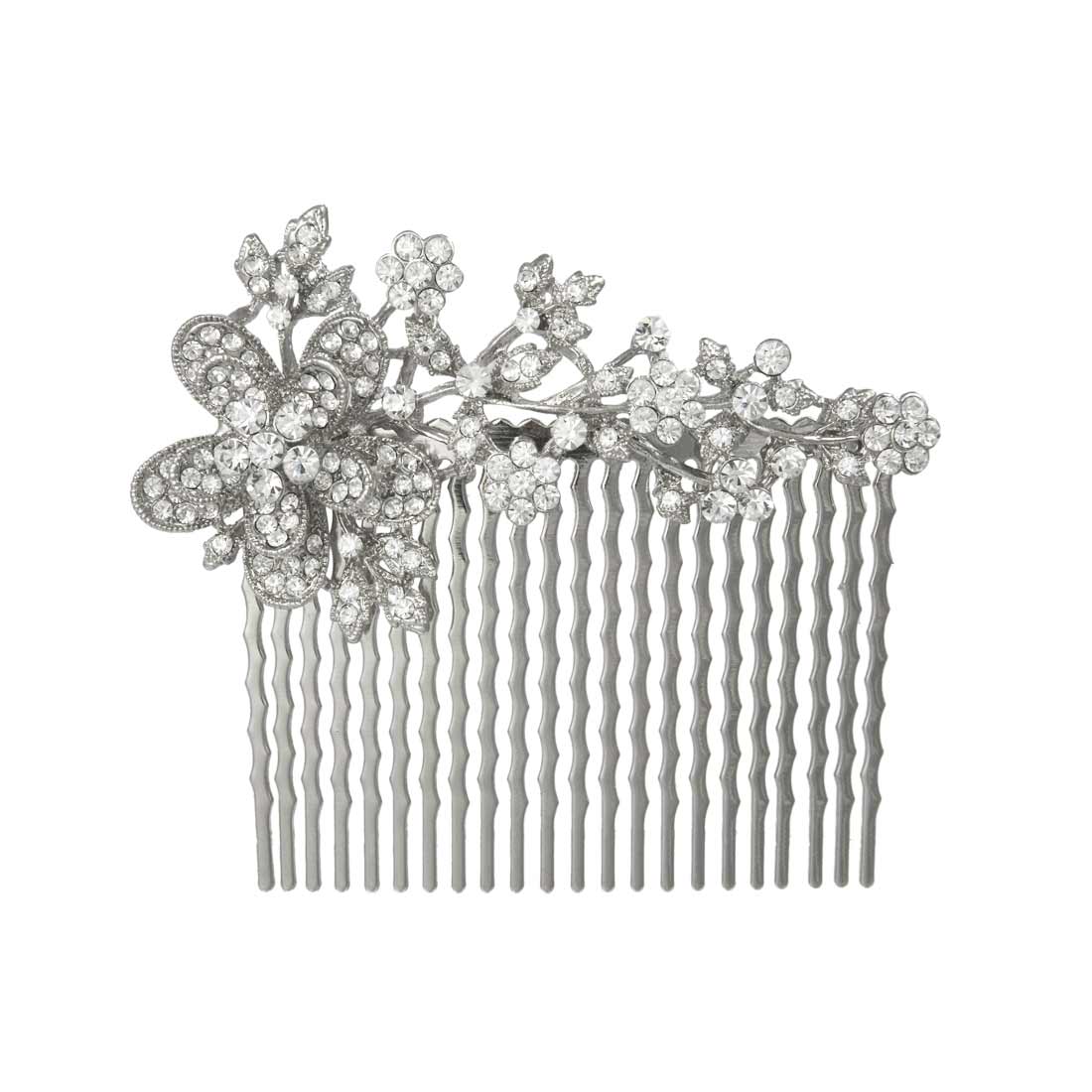 Eternal Grace Crystal Flower Vintage Style Wedding Hair Comb