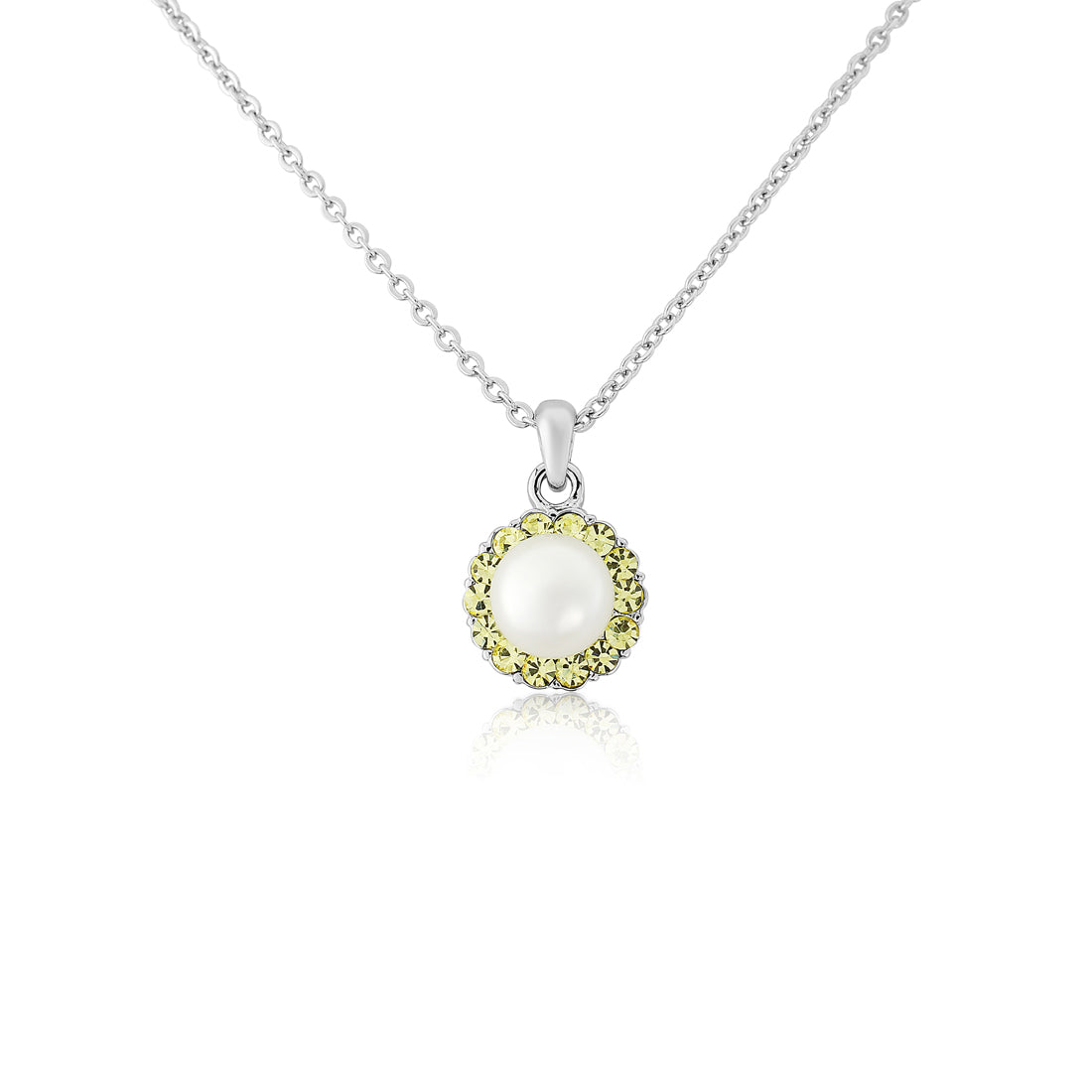 Lemon Dream Pearl Pendant Necklace