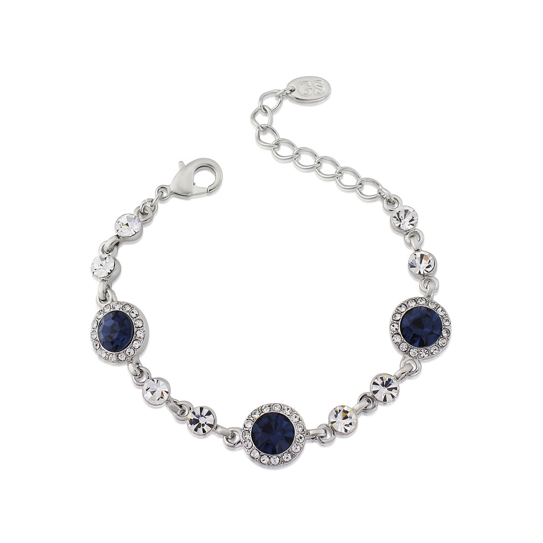 Moonlight Shimmer Navy Blue Crystal Bracelet