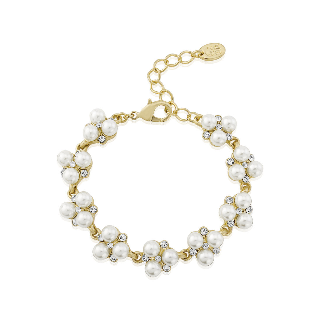 Pearls of Gold Classic Wedding Bracelet