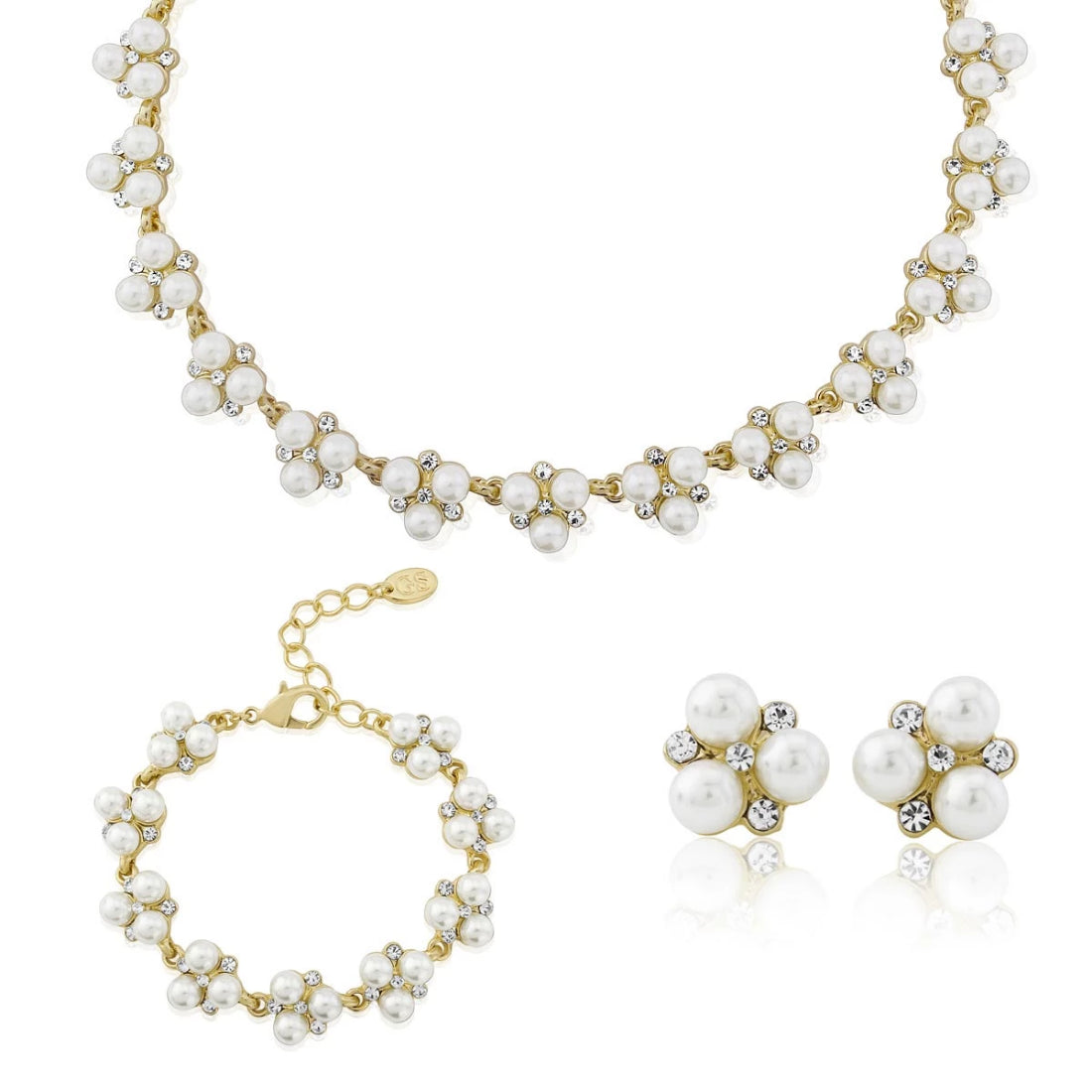 Pearls of Gold Wedding Jewellery Set