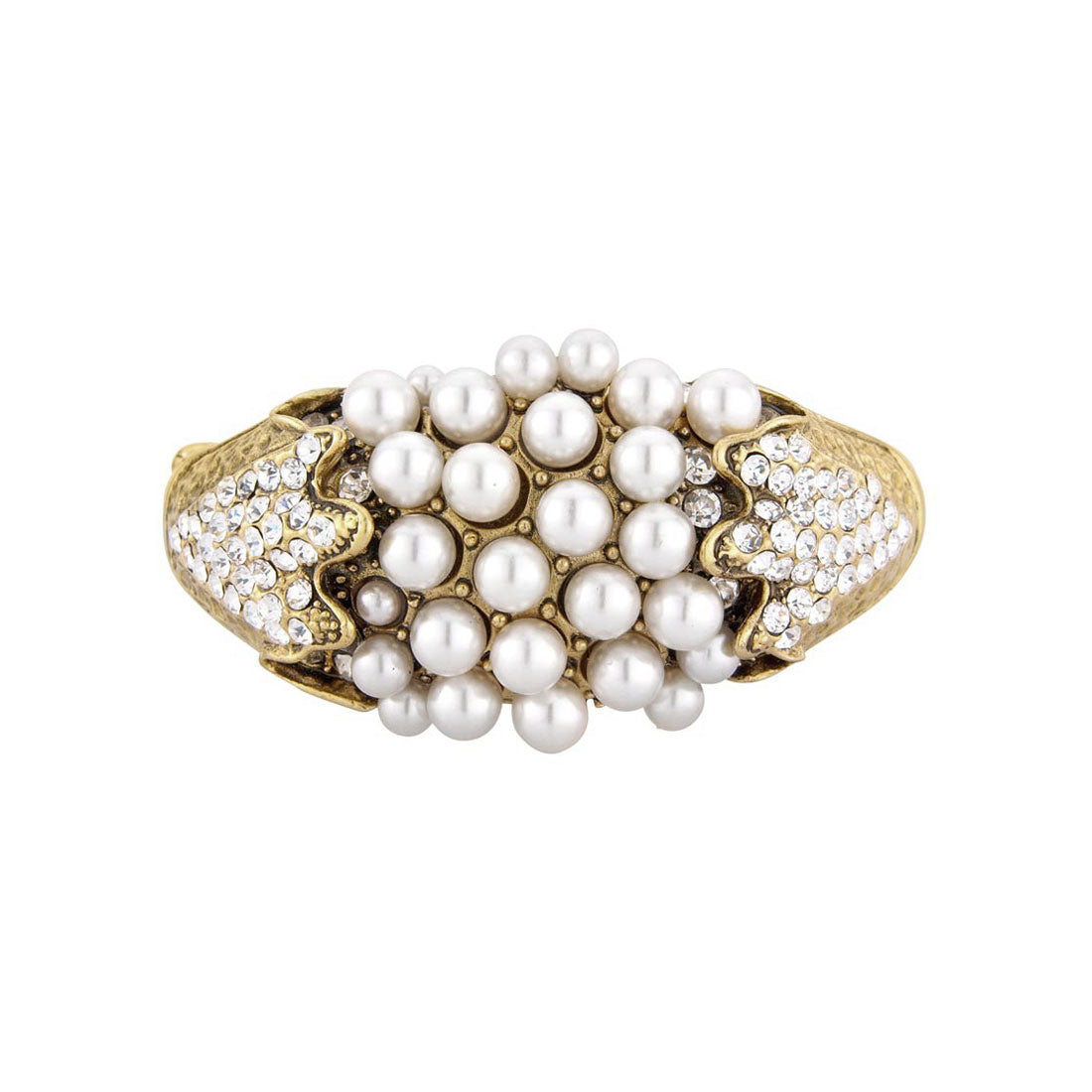 Pearls of the Past Vintage Gold Bangle