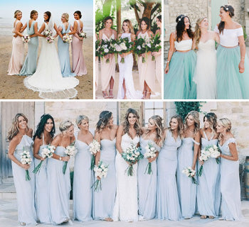 Beautiful Beach Bridesmaid Dresses For Your Destination Wedding