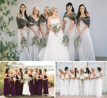 Fabulous Bridesmaid Dresses for a Winter Wedding
