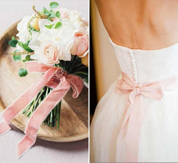 Blush And Bows For A Feminine Wedding Theme