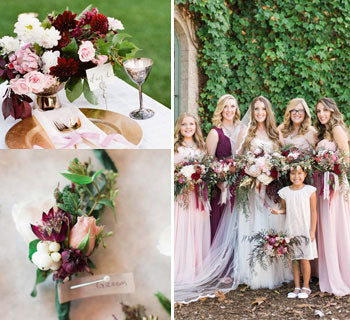 Deep Burgundy & Blush Wedding Inspiration