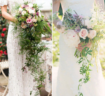 Beautiful Cascading Bouquets for the Vintage Bride