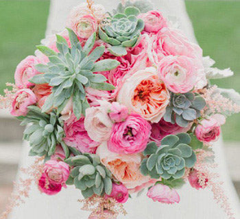 Fabulous Succulent Wedding Bouquet Ideas