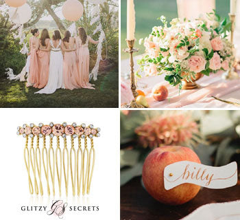 Elegant Peach & Gold Wedding Inspiration