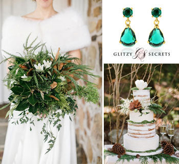 White & Green Winter Wedding Inspiration