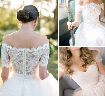 Off-The-Shoulder Wedding Dresses for Bardot Style