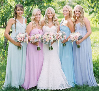 Pastel Princesses: Pretty Bridesmaid Looks