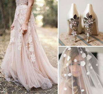 Pretty Petals: Floral Applique Wedding Trend Ideas