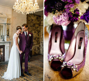 Modern Luxe: Plum & Gold Wedding Inspiration