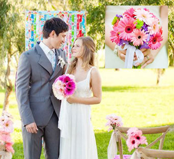 Gerbera Wedding Flowers for the Happiest Bouquet