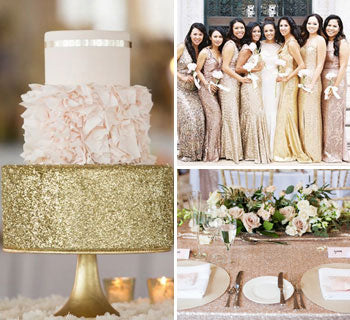 Sequins and Sparkle: A Shimmering Wedding Theme