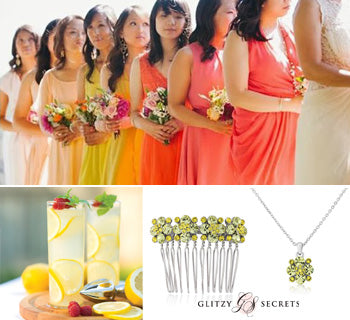 Mix vibrant yellow tones with bright oranges and lime greens if you are feeling really bold – or pick one citrus tone if you prefer a more uniform look.