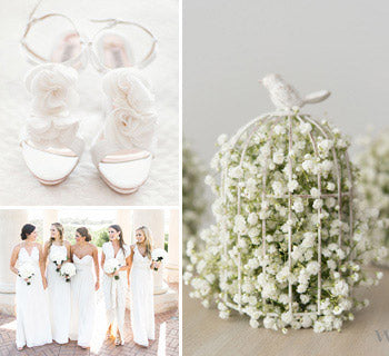 Beautiful Ideas for an All-White Wedding Theme