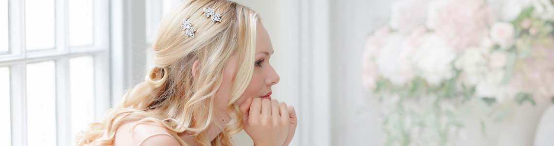 Crystal Wedding Hair Slides