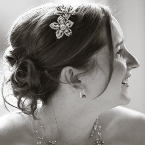 Claire Wears Romance in Paradise Head Band by Glitzy Secrets