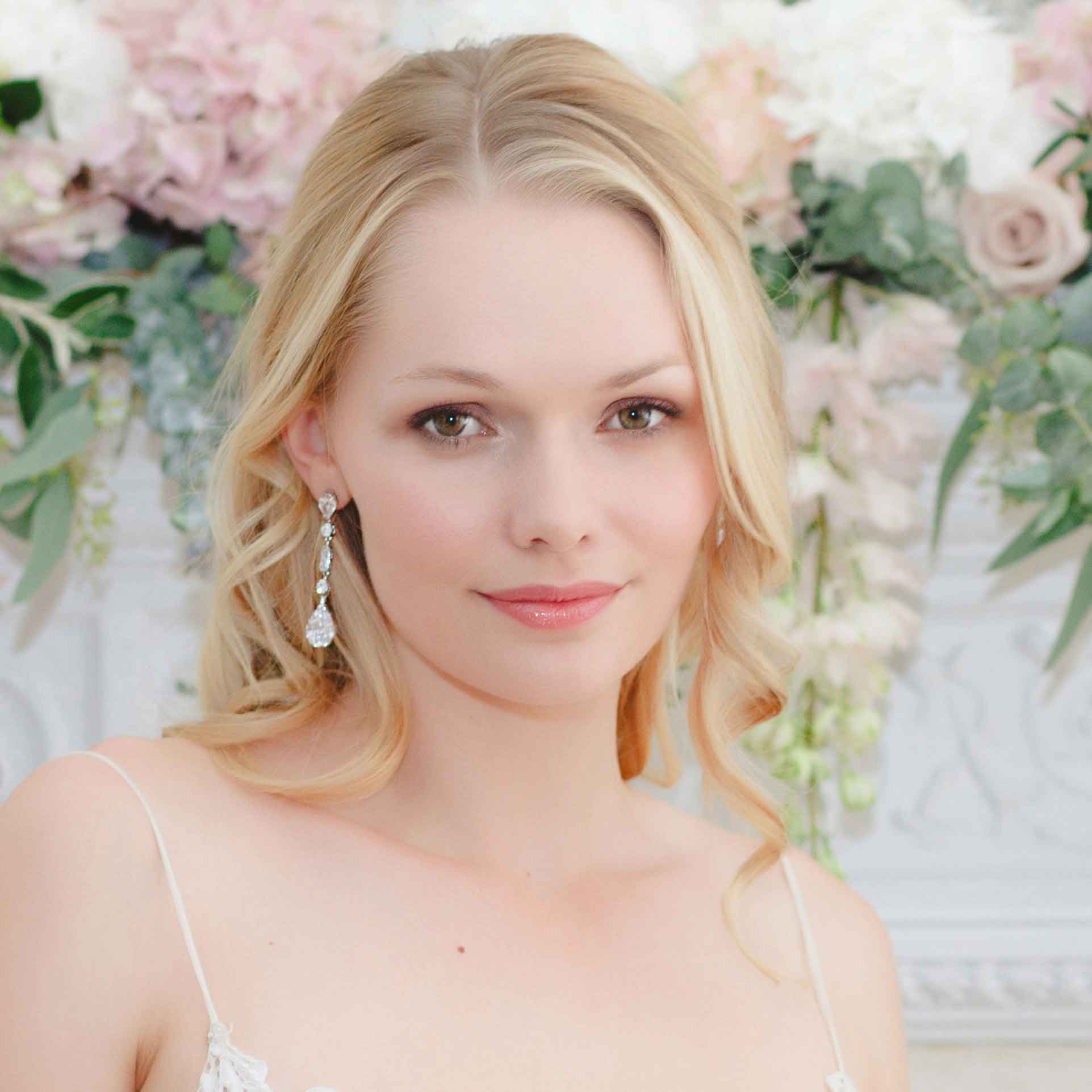 Crystal wedding earrings