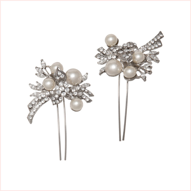 Pearl hair pins
