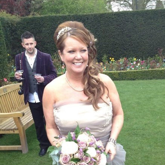 Lesley wears Antique Bouquet Side Tiara by Glitzy Secrets