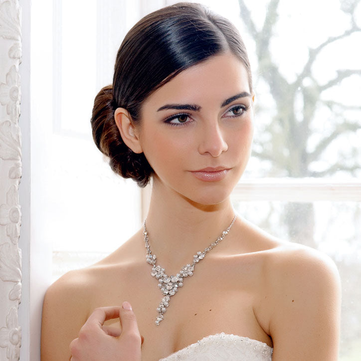 Range of pearl wedding necklaces for brides