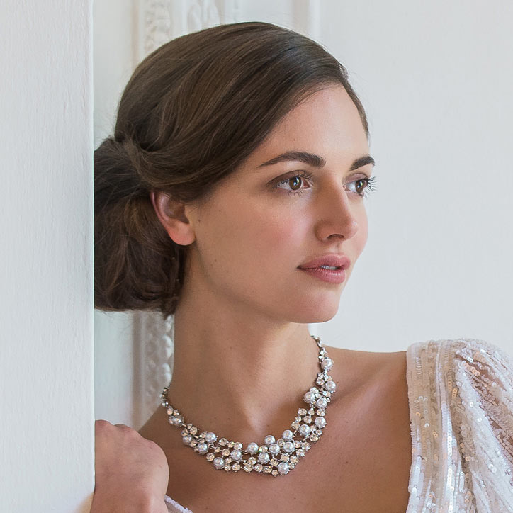 Vintage wedding necklace collection