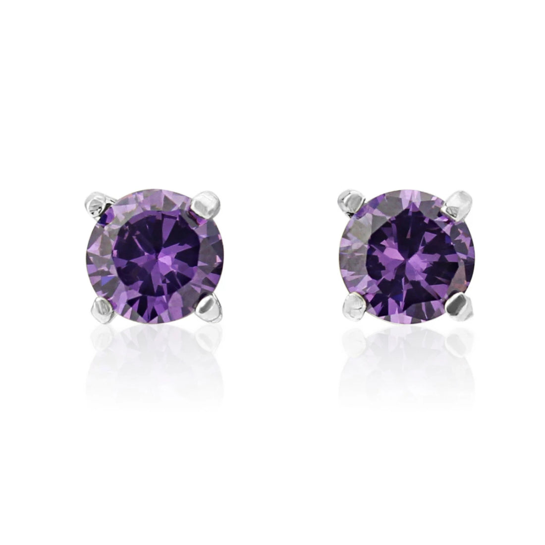 Angelic in Amethyst Crystal Stud Earrings