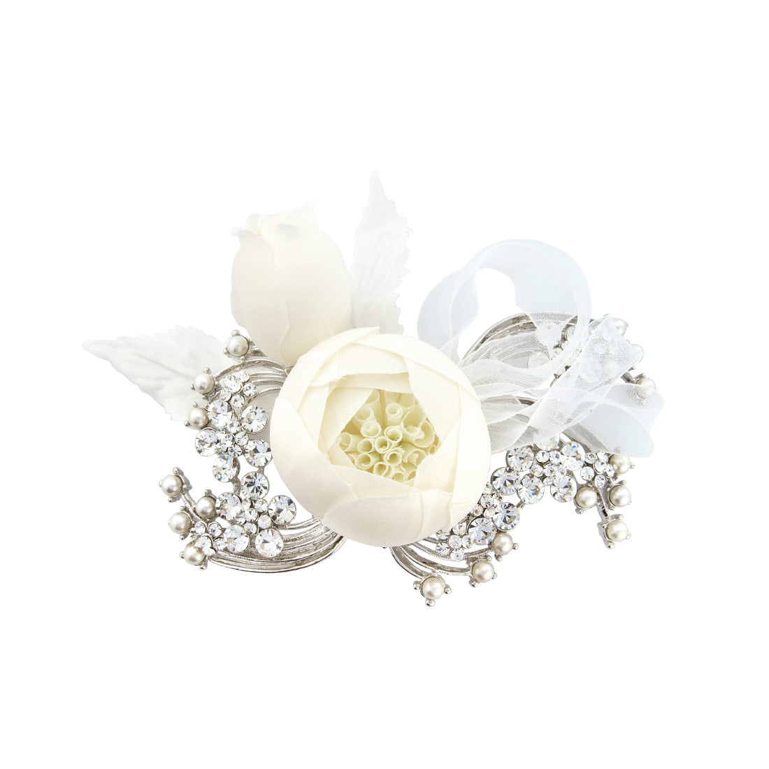 Blooms and Ribbons Bridal Hair Flower