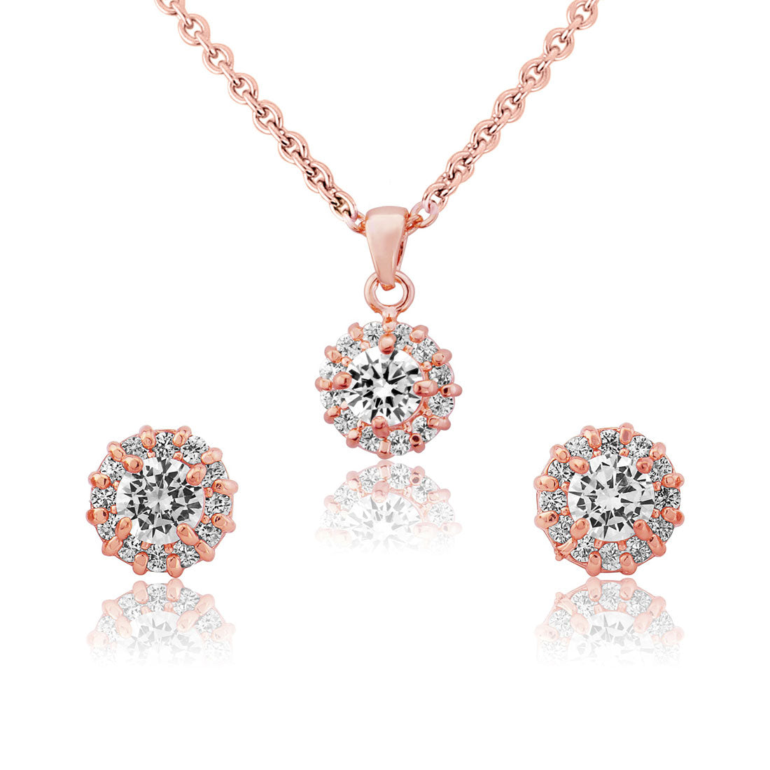 Blush of Eternity Pendant & Earrings Jewellery Set