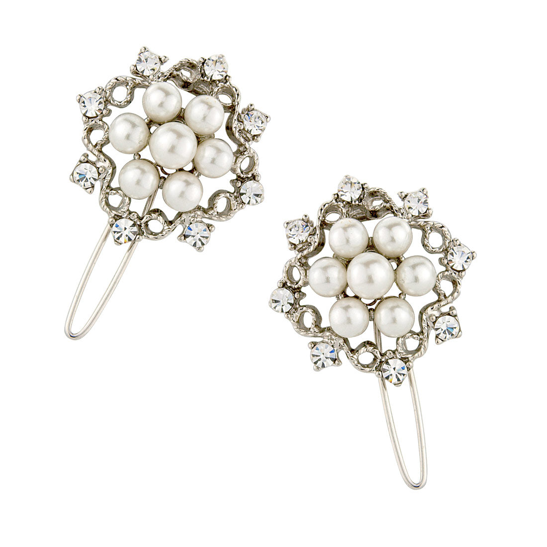 Charming Pearls Wedding Hair Slides