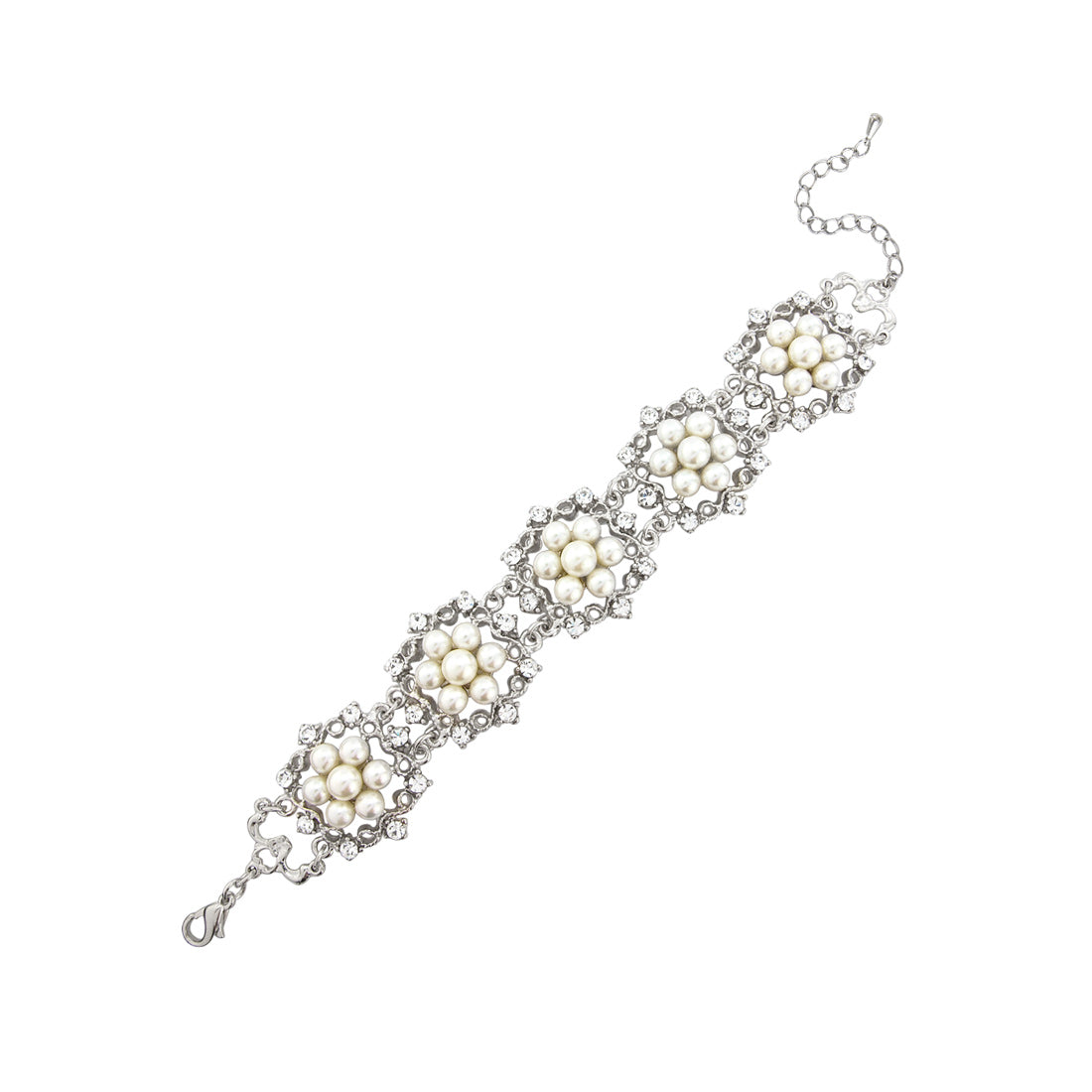 Charming Pearls Vintage Costume Bracelet for Weddings & Special Occasions
