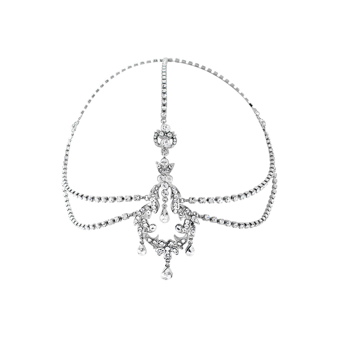 Darling of the Twenties Forehead Chain Bridal Headpiece