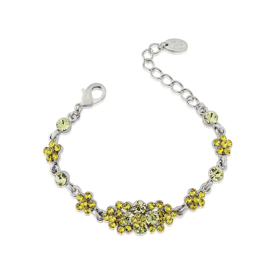 Delicate Sunshine Yellow Crystal Bracelet