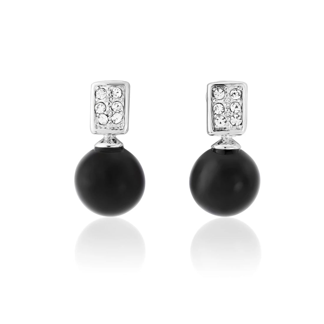 Ebony Elegance Black Pearl Small Drop Earrings