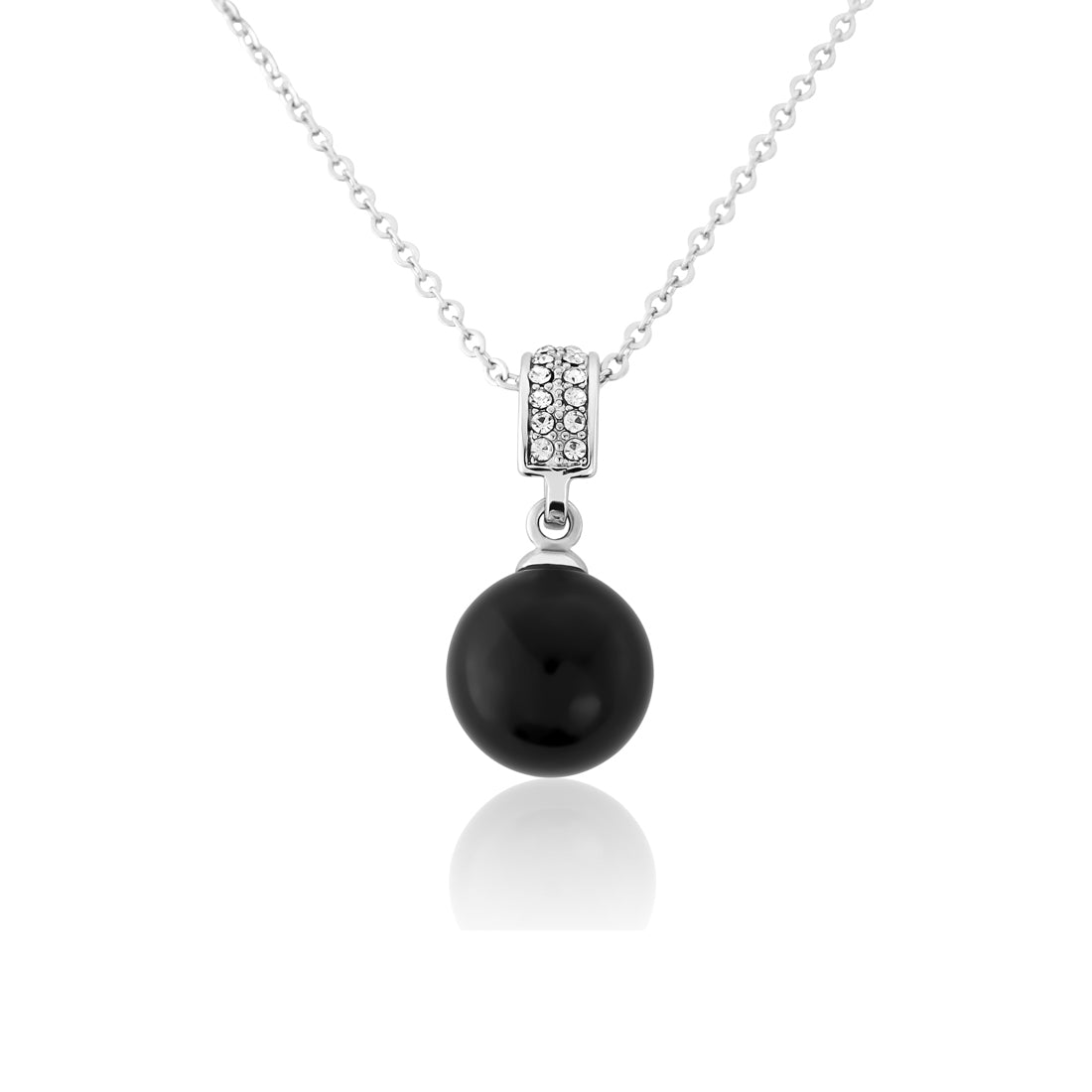 Ebony Elegance Black Pearl Pendant