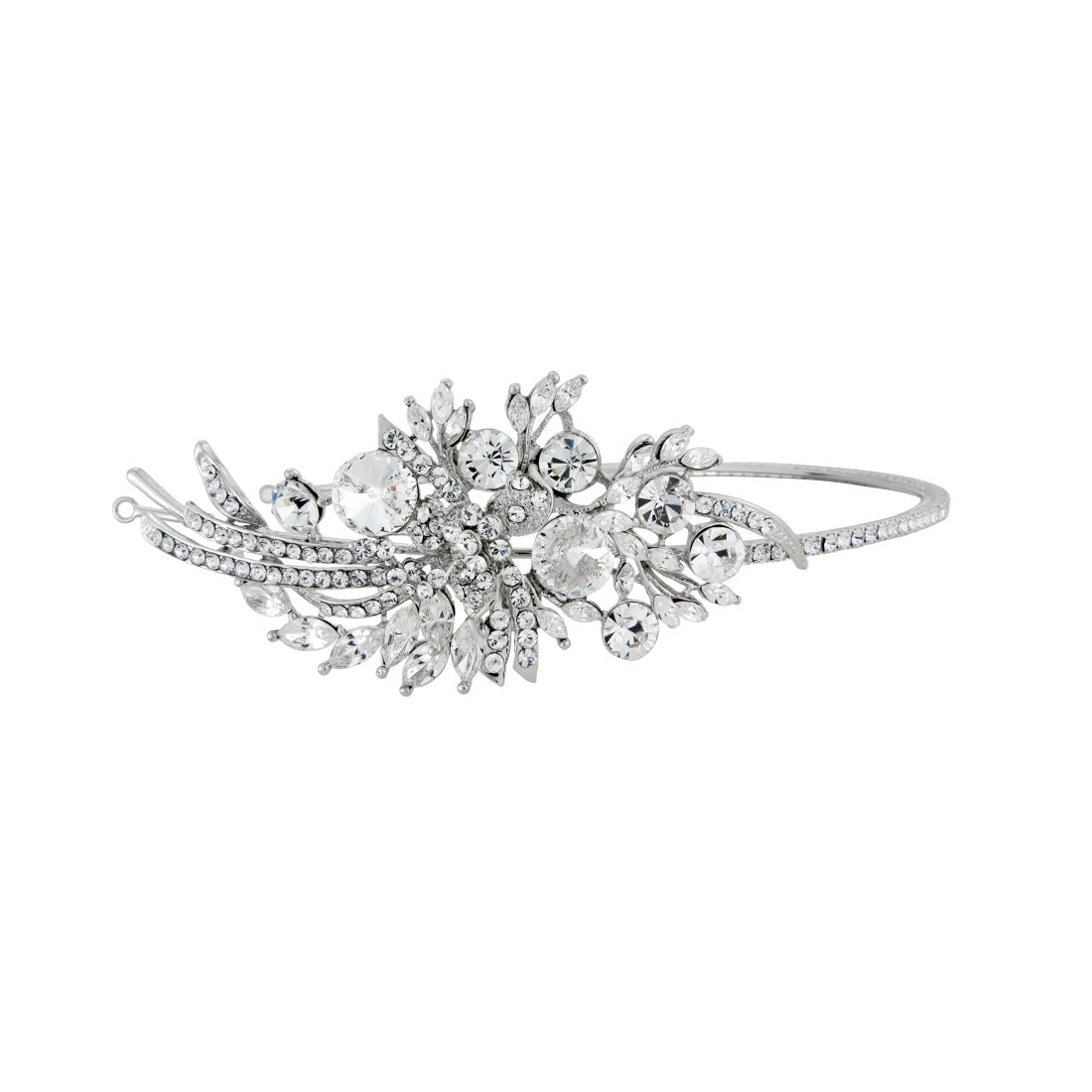 Exquisite Starlet Vintage Style Crystal Bridal Side Tiara