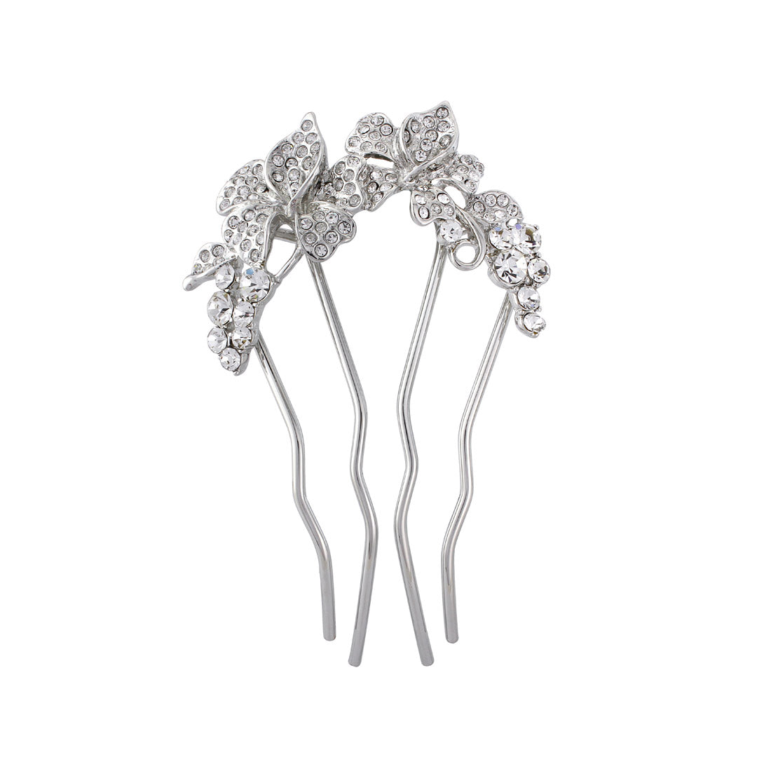 Floral Garland Crystal Vine Wedding Hair Pin